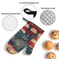 thumbnail image 3 of Salouo Vintage American Flag Elephant for Oven Mitts and Potholders BBQ Gloves-Oven Mitts and Pot Holders Non-Slip Cooking Gloves for Cooking Baking Grilling (4-Piece Set), 3 of 6