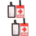 thumbnail image 3 of MLINS 4 pcs  Luggage Hanging Label Suitcase Checked Tag Canada Flag Suitcase Boarding Tag Accessory, 3 of 8