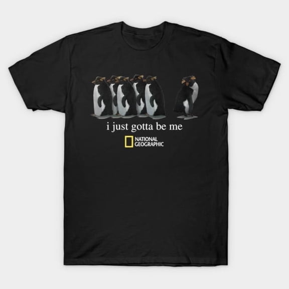 National Geographic Penguin Funny Parody Graphic - Must-Have, H38201 Unisex T-Shirt, Up to 5XL Available