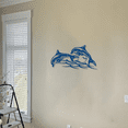 thumbnail image 5 of Dolphin Metal Wall Art, Coastal Ocean Decor for Living Room, Bedroom or Beach House, 5 of 7