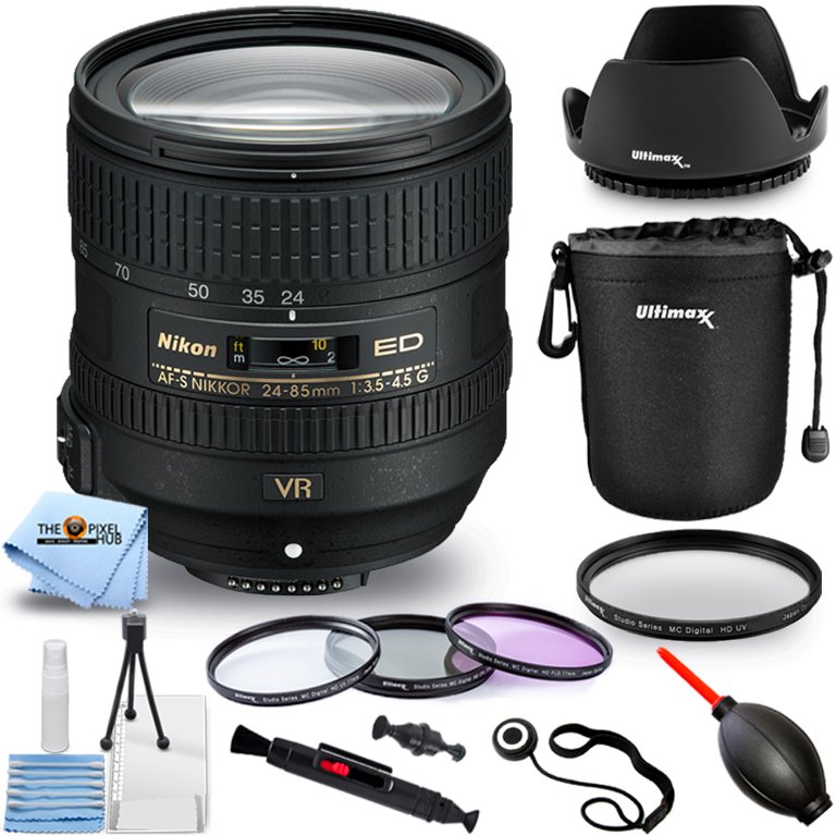 Nikon AF-S NIKKOR 24-85mm f3.5-4.5G ED VR Lens 2204 - Pro Bundle