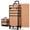 Rococo Orange, variant on BYOOTIQUE Makeup Train Case Trolley w/ Cube Case Cosmetic Organizer Rococo