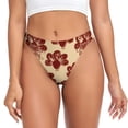 thumbnail image 1 of Fotbe Thanksgiving Sketch Turkey Tanga Sin Costuras para Mujer con Estampado – Panties Invisibles, Transpirables y Cómodos para Uso Diario-X-Small, 1 of 6