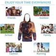 thumbnail image 5 of KLL Unisex Kids Boys Girls Hooded Pocket Pullover Hoodies-Puppy Lying On A Cloud, 5 of 5