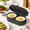 Grey 02-8.5*4.7*1.8, variant on Orange 02 8.5*4.7*1.8 Silicone Double Bite Egg Cooker for Breakfast Sandwiches Scrambled Eggs Muffins
