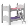 thumbnail image 4 of Olivia's Little World 18" Doll Wooden Convertible Bunk Bed, White, 4 of 12