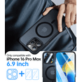 thumbnail image 3 of Meifigno Magnetic Case for iPhone 16 Pro Max (6.9 Inch), with 2 Pack Screen Protectors and 1 Pack Camera Cover, Black, 3 of 6