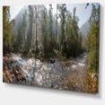 thumbnail image 1 of Designart - Mountain River Panorama - Large landscape Canvas Art Print, 1 of 4