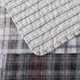 thumbnail image 5 of HoneiLife Retro Bedspread, Grey Cotton Quilt, Queen - Medium Weight (3 Count), 5 of 7