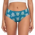thumbnail image 1 of Fotbe Sea Turtle Calzones Estampados para Mujer – Ropa Interior de Algodón, Cómoda, Suave y Elástica-X-Small, 1 of 6