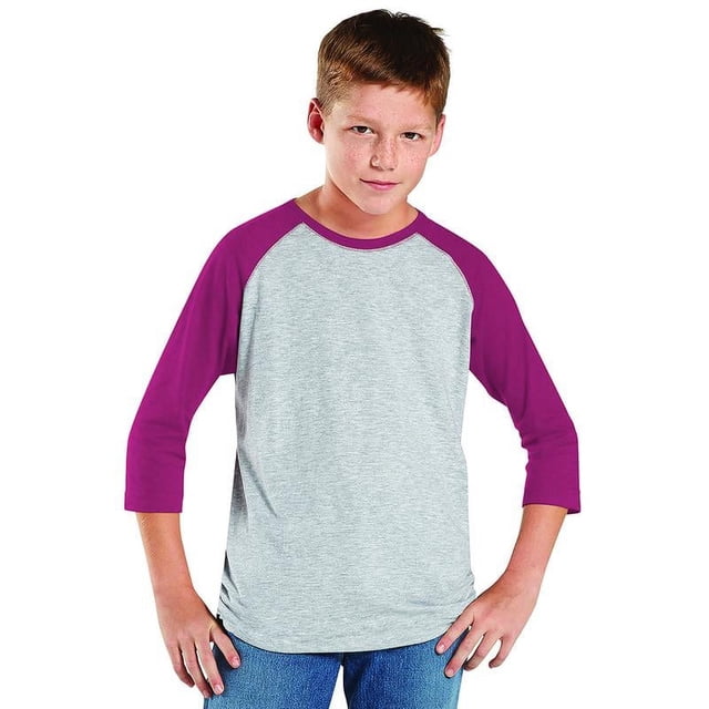 Camiseta de béisbol juvenil LAT VN HTHR/ VN BURG XS