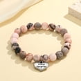 thumbnail image 2 of Pulsera MIXJOY Bonus Daughter con cuentas de cebra rosa y jaspe, 2 of 7
