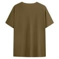 thumbnail image 3 of Men's Summer V Neck Color Matching Short Sleeved T Shirt Youth Slim Fit, Sports Fitness, Suitable for Multiple Occasions, 3 of 4
