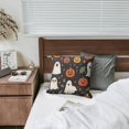thumbnail image 5 of Halloween Pumpkin Ghost Throw Pillow Cases Ghost Boo Pillow Cases Sofa Bed Throw Cushion Cover for Living Room Decoration,18x18 Inch (2Pcs), 5 of 6