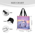 thumbnail image 3 of Stylish Funny Polar Bear Extra Large Shoulder Zippered One Shoulder Convenience Bag For Beach Travel Weekender Gym Grocery Shopping, 3 of 7