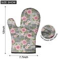 thumbnail image 6 of Pioneer Flower Floral Print Pattern Oven Mitt 2-Pack Set, Heat Resistant Kitchen Gloves, 7.7" X 12", 6 of 6