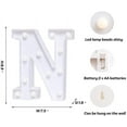 thumbnail image 3 of LED Letter Lights Alphabet Light Up Letters Sign Night Light For Home Bar Party Wedding Birthday Decoration Battery Powered Christmas Lamp, 3 of 7
