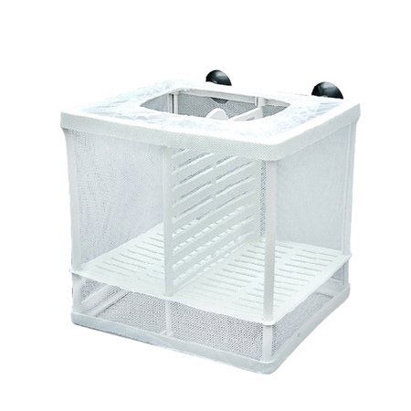 Isolation Mesh Box Suction Cup Design Fish Breeding Incubator Net Aquarium Hanging Hatchery Box