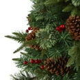 thumbnail image 6 of Nearly Natural 4' Pine, Pinecone and Berries Artificial Christmas Tree in Decorative Urn, 6 of 9