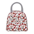 thumbnail image 1 of Fotbe Red Food Bolsa de Almuerzo con Estampado, Lonchera Aislada, Contenedor de Comida Reutilizable Tipo Cooler a Prueba de Fugas, 1 of 6