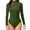 Z03-Green, variant on Bodysuits for Women 2026 Fall Long Sleeve Shirts Slim Fitted Basic Ribbed Layering Tops Fashion Winter Clothing