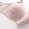 thumbnail image 2 of Tnhcen Seamless Wireless Bra Women's Plus-Size Thin Comfortable Breathable Cotton Bra Cover Underwire Sports Bra Underwear Women Underwear , Rose Gold, XL, 2 of 5