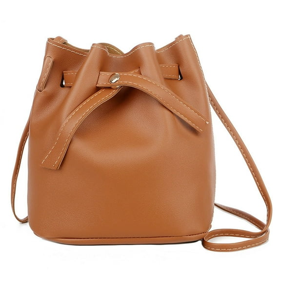 NOKIO Leather Crossbody Bag, Women'S Single Strap Chain Purse Women's Bags Trendy Fashion Drawstring Lady Bag Border Casual Handbag Crossbody Shoulder Bag