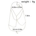 thumbnail image 5 of Moda Simple Sexy vientre cuerpo cadena collar Bikini arnés de cables cuerpo mujeres y niñas (oro), 5 of 5