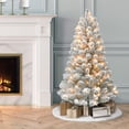 thumbnail image 6 of 4' ft Pre-Lit Flocked Virginia Pine Artificial Tree, 6 of 7