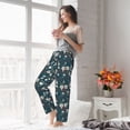 thumbnail image 4 of Uemuo Vintage Floral Pattern Women's Wide Leg Palazzo Lounge Pants with Pockets Light Weight Loose Comfy Casual Pajama Pants-X-Large, 4 of 9