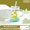 thumbnail image 2 of Vaso de vidrio para niños HKSICHENGKEJI Cute Milk Water Cup 250 ml, 2 of 3