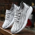 thumbnail image 3 of Men's soft sole casual sports shoes lace-up shoes gray, a pair, 3 of 5