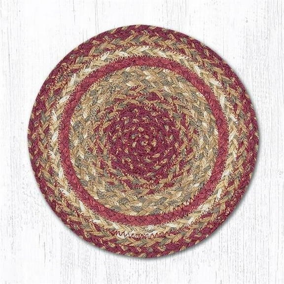 Capitol Importing 46-991 Scarlet Miniature Swatch Round Rug, 10 in.
