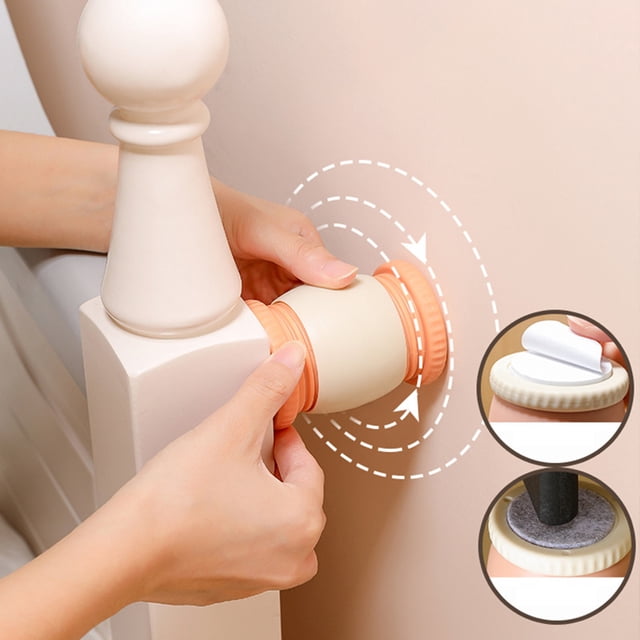 Fiudx Juego de Estabilizadores Ajustables, Soporte Anticolisión y Antibalanceo para Muebles, Fácil Instalación, Reduce El Ruido y El Tambaleo, Multiusos, para Dormitorio, Sala de Estar, Oficina, Jueg