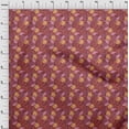 thumbnail image 4 of oneOone Cotton Cambric Pink Fabric Tropical Leaf Sewing Fabric By The Yard Printed Diy Clothing Sewing Supplies 42 Inch Wide, 4 of 5