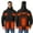 Black, variant on RYRJJ Womens Heated Jacket Plus Size Winter Warm Outdoor 10 Heating Zones Jackets USB Charge Heated Coats with Zipper Pockets(Black,3XL)