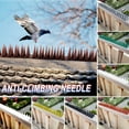 thumbnail image 1 of Nsxcdh Bird Deterrent Spikes Plastic Fence Railing Roof Pigeon Squirrel Cat Raccoon Humane Barrier Weather Resistant Cut to Fit Easy install, 1 of 3