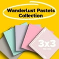 thumbnail image 2 of Post-it Recycled Super Sticky Notes Made with 100% Recycled Paper, 3 in x 3 in, Wanderlust Pastels, 5 Pads, 2 of 12