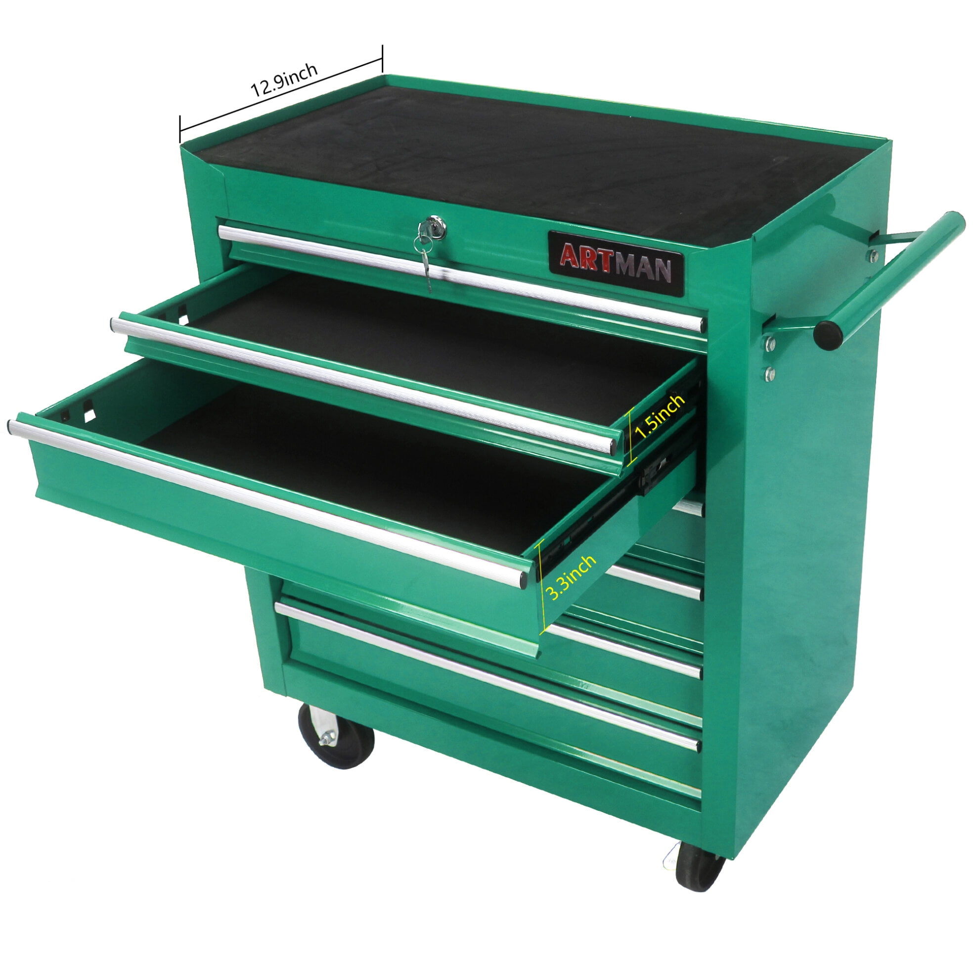 Rolling Tool Chest with 7-Drawer Tool Box with Wheels Rolling Tool Chest with 7-Drawer Tool Box with Wheels