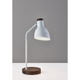 thumbnail image 4 of Better Homes & Gardens White & Woodgrain Metal Desk Lamp, 4 of 9