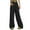 Black, variant on Women's Casual Wide Leg Culottes Comfortable Lightweight High Waisted Pants for Everyday Wear for Warm Weather Black M