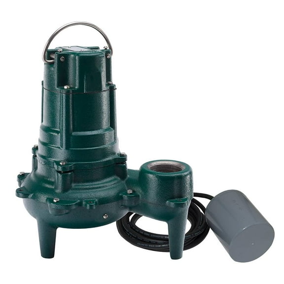 Zoeller EFZ1074 1/2 HP Sewage Pump with Variable Level Float Switch