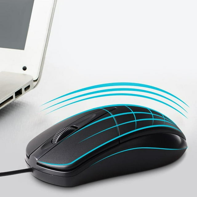 Ratón con cable USB CUTICAT M1 silencioso óptico 1000 DPI para Oficina y juegos