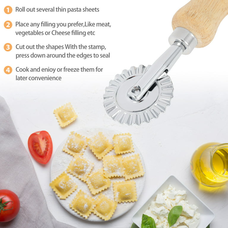 Pastry Wheel Cutter Aluminum Alloy Pastry Cutting Wheel Dough
