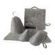 thumbnail image 4 of Juego de 5 gorros de sauna Gloria fieltro gris, 4 of 9