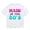White, variant on Men's T-Shirt Made In The 80's Comfortable And Versatile Outdoor Casual Short Sleeve