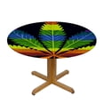 thumbnail image 3 of JEUXUS  LGBT Marijuana Pride Round Table Cloth Waterproof Dining Table Cover Decorative Picnic Tablecloth, 3 of 7