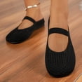 thumbnail image 2 of Women’s Summer Moccasin Loafers Wide Width Soft Sole Solid Mesh Slip On Round Toe Flats Black 5.5, 2 of 9