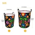 thumbnail image 5 of Daiia Traditional Floral Polish Round Laundry Basket with Handles Thickened Waterproof Circular hamper,Dirty Clothes Storage Basket for Bedroom,Bathroom,College Dorm-Medium, 5 of 8