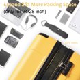 thumbnail image 5 of Luggage Sets 3 Piece, Hardside Expandable Suitcase Set with Double Spinner and TSA Lock, Travel luggage Set  Carry On 20 24 28 Inch, Yellow, 5 of 9